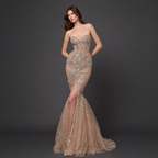 Mauve Matte Structured Evening Gown - Architectural Off-Shoulder Bodice and Voluminous Sculptural Skirt