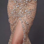 Mauve Matte Structured Evening Gown - Architectural Off-Shoulder Bodice and Voluminous Sculptural Skirt