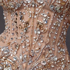 Mauve Matte Structured Evening Gown - Architectural Off-Shoulder Bodice and Voluminous Sculptural Skirt