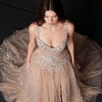Nude Tulle A-Line Formal Gown - Silver Sequin Starburst Embellishments with High Thigh Slit and Sweetheart Bodice