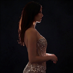 Silver Sequin Mermaid Formal Gown - Architectural Sheer Beaded Bodice with High Leg Slit