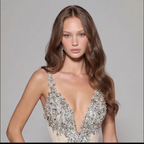 Champagne Gold Crystal Embellished Strapless Mermaid Gown with Architectural Peplum