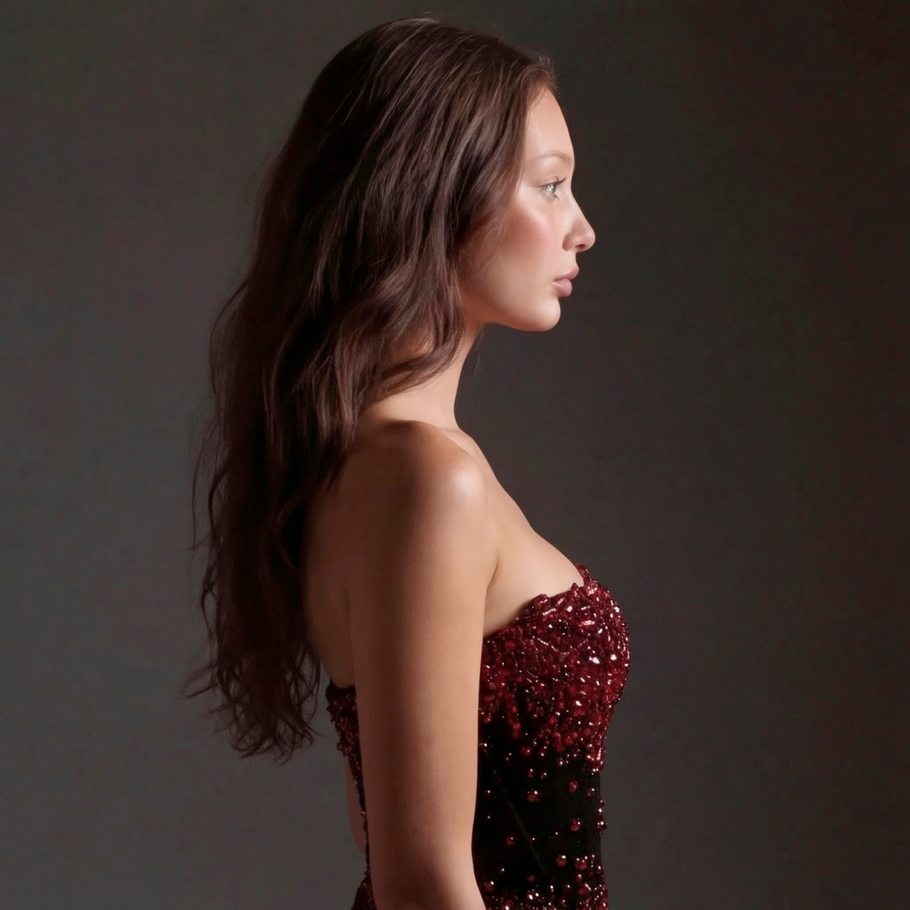 Burgundy Beaded Velvet Corset Mini Dress – Strapless Sweetheart Neckline Cocktail Dress