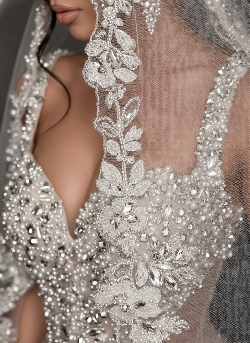 Ivory Crystal Embellished Bridal Mini Dress – Sweetheart Corset Wedding Dress with Illusion Cutouts